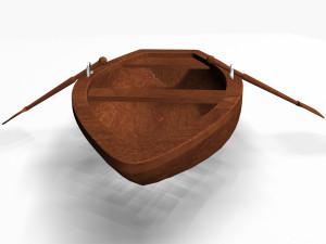 row boat 3D 모델