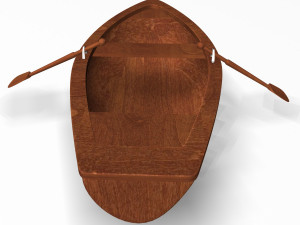 row boat 3D 모델