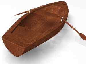 row boat 3D 모델