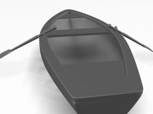 row boat 3D 모델