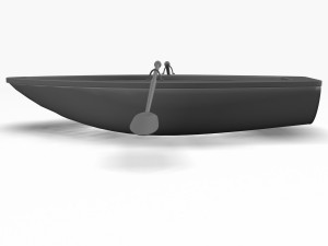 row boat 3D 모델