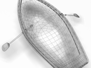 row boat 3D 모델