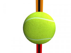 tennis racket ball 3D Model
