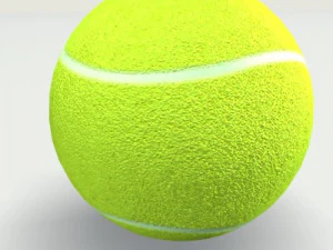 tennis racket ball 3D Model
