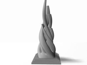 decorative statue 2 3D Modell