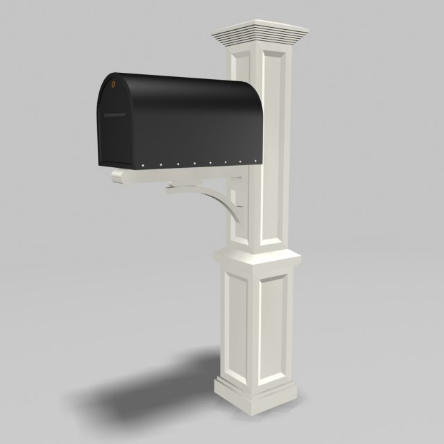 mail box 1 3D 模型 .c4d .max .obj .3ds .fbx .stl .blend 