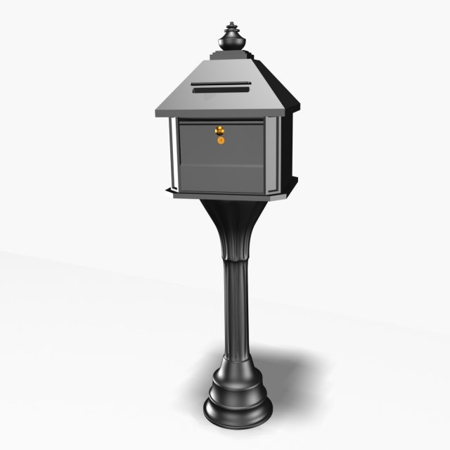mail box 2 Model 3D .c4d .max .obj .3ds .fbx .stl .blend 