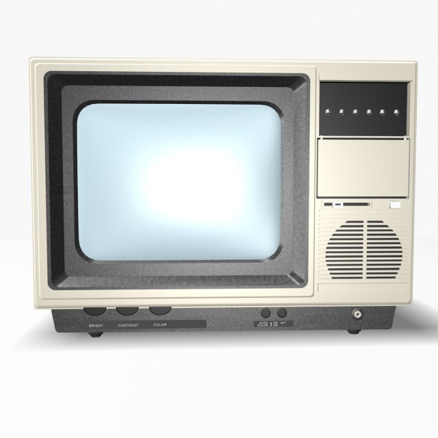 retro tv Modèle 3D .c4d .max .obj .3ds .fbx .stl .blend 