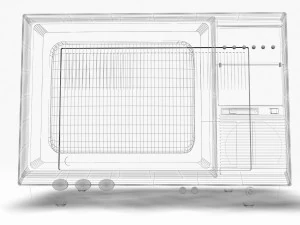 retro tv 3D Model