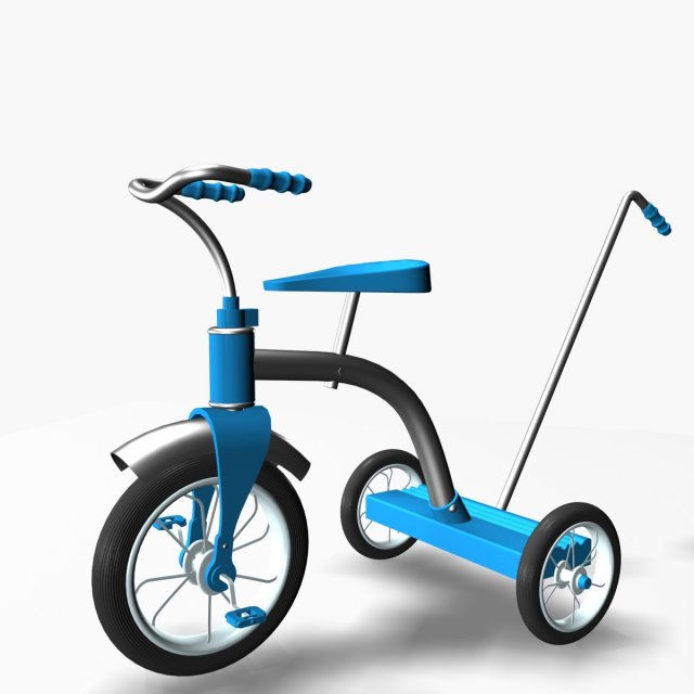 child bike 3D Model .c4d .max .obj .3ds .fbx .stl .blend 