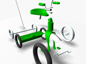 bicicletta per bambini Modello 3D