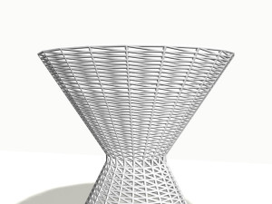 wood basket 3 3D-Modell