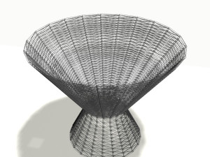 wood basket 3 3D-Modell