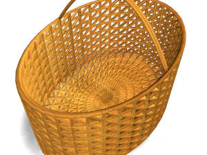 деревянная корзина 4 3D Модель