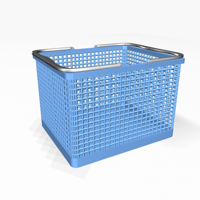 plastic basket Model 3D .c4d .max .obj .3ds .fbx .stl .blend 