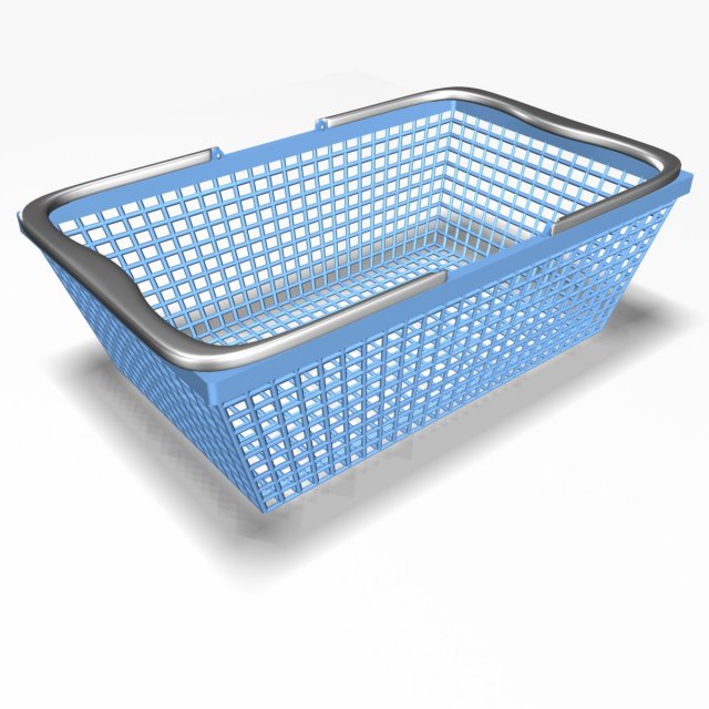plastic basket 2 3D 모델 .c4d .max .obj .3ds .fbx .stl .blend 