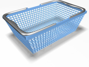 plastic basket 2 3Dモデル