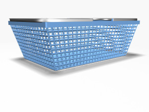 plastic basket 2 3D 모델