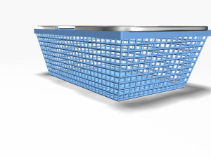 plastic basket 2 3D 모델
