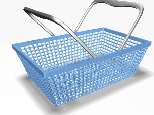 plastic basket 2 3D 모델