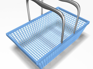 plastic basket 2 3D 모델