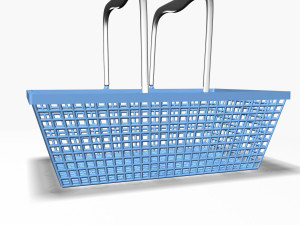 plastic basket 2 3D 모델