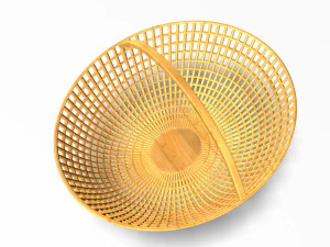 wooden basket 3D Model