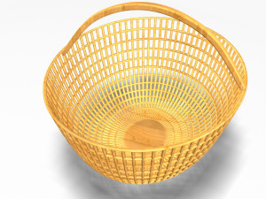 wooden basket Modelo 3D