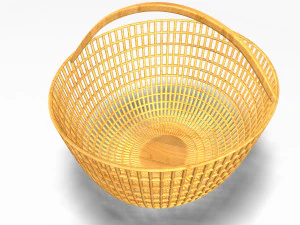 wooden basket 3D Model