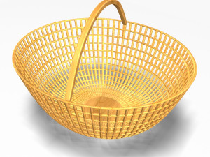 wooden basket Modelo 3D