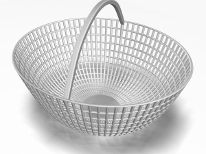 wooden basket Modelo 3D