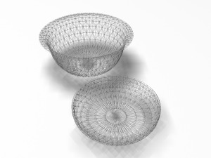 wooden basket 2 3D 模型