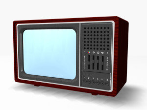 retro tv Modelo 3D