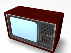 retro tv Modelo 3D