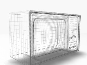 retro tv Modelo 3D