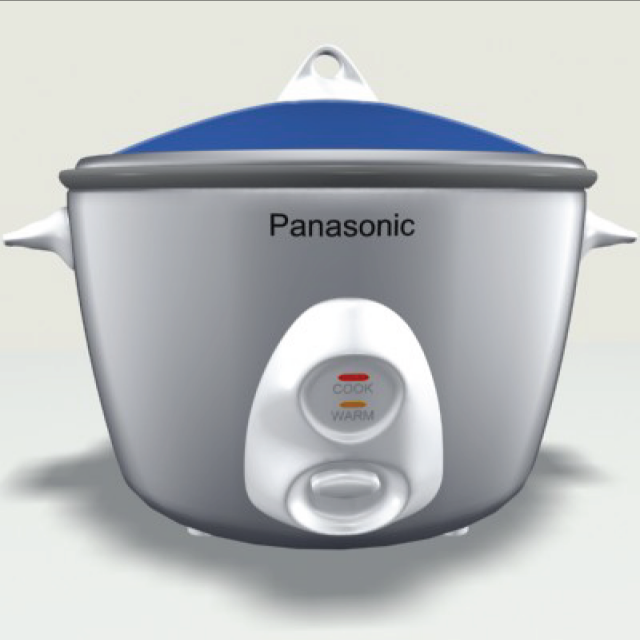 rice cooker 3D Model .c4d .max .obj .3ds .fbx .stl .blend 
