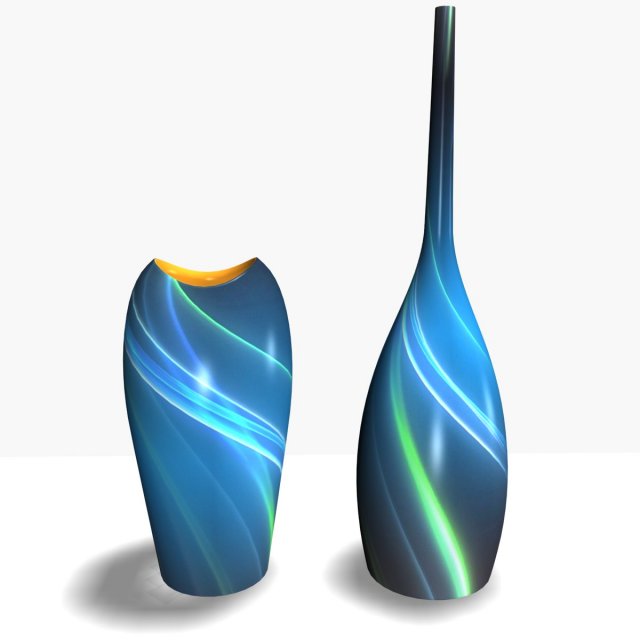 decorative vase 5 3D 模型 .c4d .max .obj .3ds .fbx .stl .blend