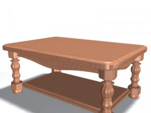 antieke tafel 3D Model
