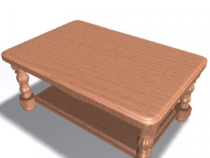 antique table 3D 模型