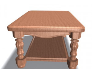 antique table 3D 模型