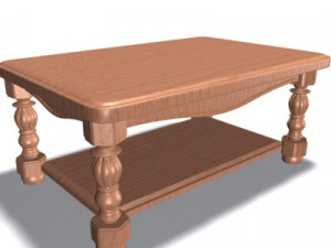 antique table 3D 模型