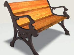 парковый столик 3D Модель