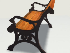 park table Model 3D