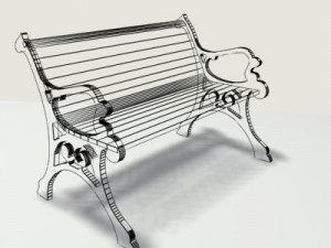 park table Model 3D