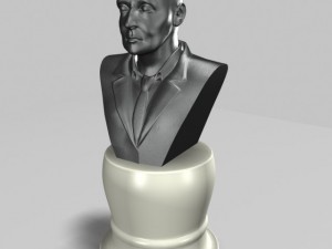 male bust statue 2 3Dモデル