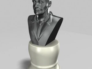 estatua de busto masculino 2 Modelo 3D
