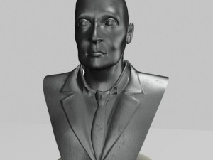 male bust statue 2 3D Модель