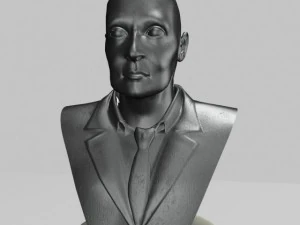 male bust statue 2 3D Model