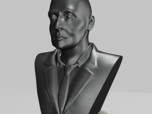 male bust statue 2 3D Модель