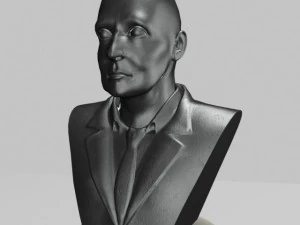 male bust statue 2 3D Model